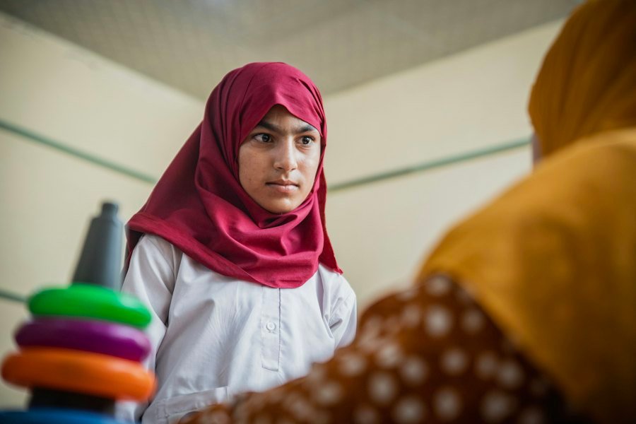 Student during an activity